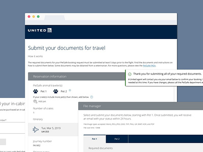 United Airlines's Animal Travel Portal