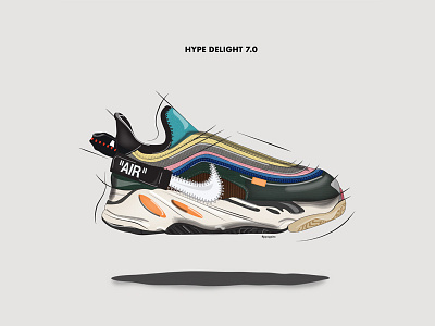 Hype Delight 7.0 adidas balenciaga concept sneakers illustration nike sneaker design sneakers