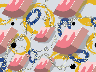 Enso colors freelance graphic design illustration illustrator japanese pattern vector women