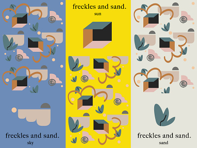 Freckles And Sand Pattern and Color Exploration colors concept design icons illustration pattern pattern design print shapes women in illustration
