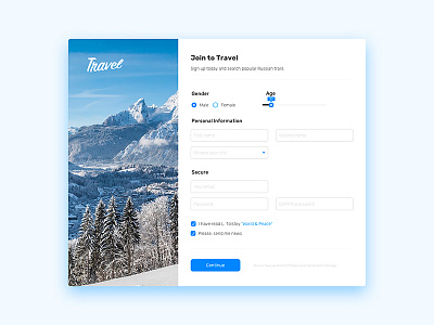 Sign up page form prototype sketch uiux web design