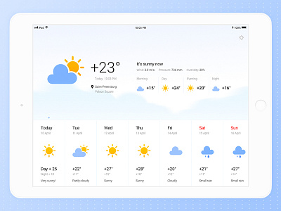 Weather app concept