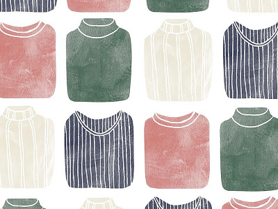 Cozy Sweaters clothes cozy illustration painting simple sweater sweaters winter