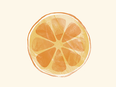 Orange citrus food fruit illustration orange painted