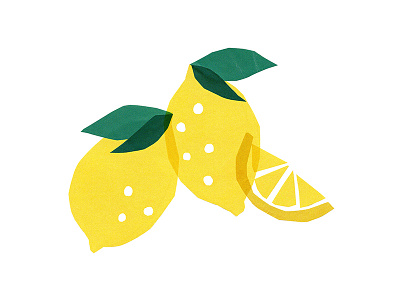 Lemons cute drawing fruit illustration leaves lemon lemonade lemons slice summer
