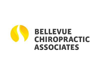 Bellevue Chiropractic chiropractic circle gradients logo seattle spine yellow