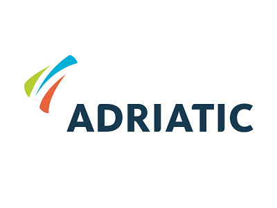 Adriatic boat flag furniture logo multicolor sail typography