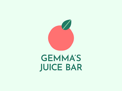 Gemma's Juice Bar brand identity branding illustration juice bar logo logo design minimal vector artwork