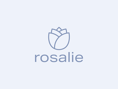 Rosalie brand identity branding illustration logo logo design minimal skincare skincare logo vector artwork