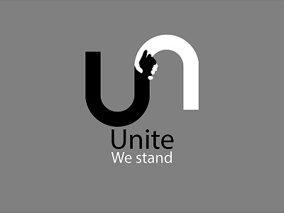 Unite antiracism flat humanity illustration logo