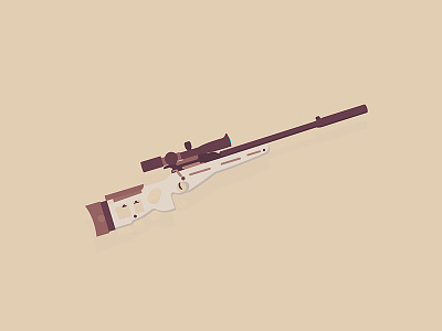 Sniper army design flat gun guns illustration minimal minimalist sniper