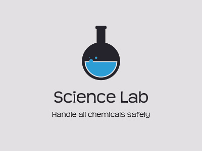 Science Lab design flat icon illustration logo logodesign minimal minimalist space