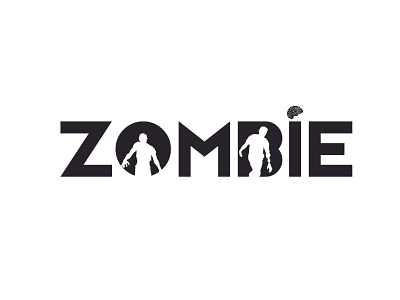 Zombie design flat illustration logo logodesign logodesigns minimal minimalist