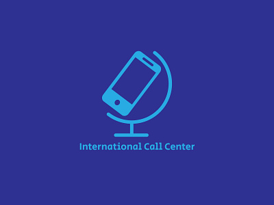 International Call Center design flat illustration logo logodesign logodesigner logodesigns minimal minimalist