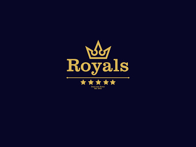 Royals branding design flat illustration logo logodesign logodesigner logodesigns minimal minimalist