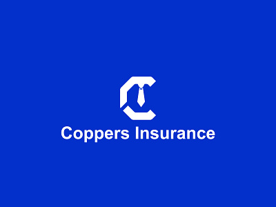 Coppers Insurance branding design flat logo logodesign logodesigner logodesigns minimal minimalist