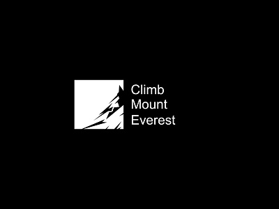 Climb Mount Everest branding design flat illustration logo logodesign logodesigner logodesigns minimal minimalist