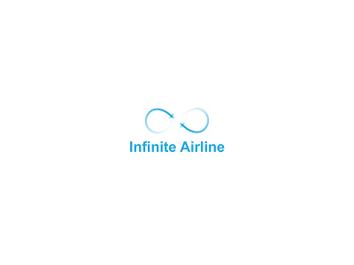 Infinite Airline branding design gradient illustration logo logodesign logodesigner logodesigns minimal minimalist