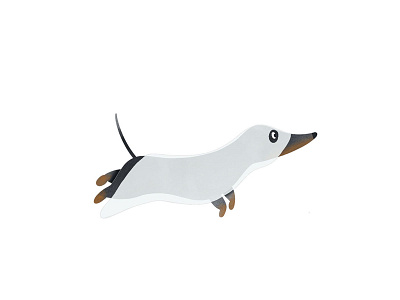 Dachshund Ghost animal illustration dachshund digitalart dog illustration halloween illustration