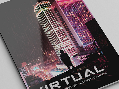 Virtual - Base off Altered Carbon design fanart inspiration layout layout design layoutdesign layouts magazine magazine layout