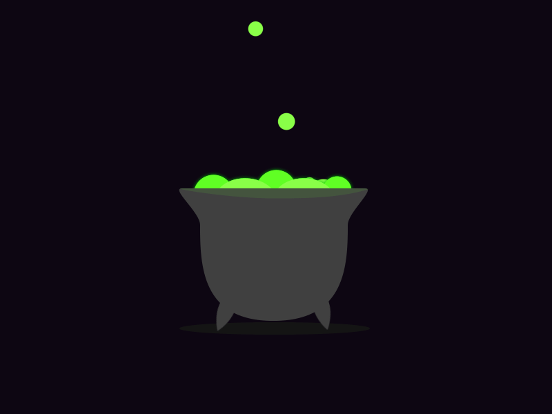 Day 4 - Cauldron after effects after effects animation after effects motion graphics animated gif cauldron halloween illustration illustration art motion motion design motion graphics ui