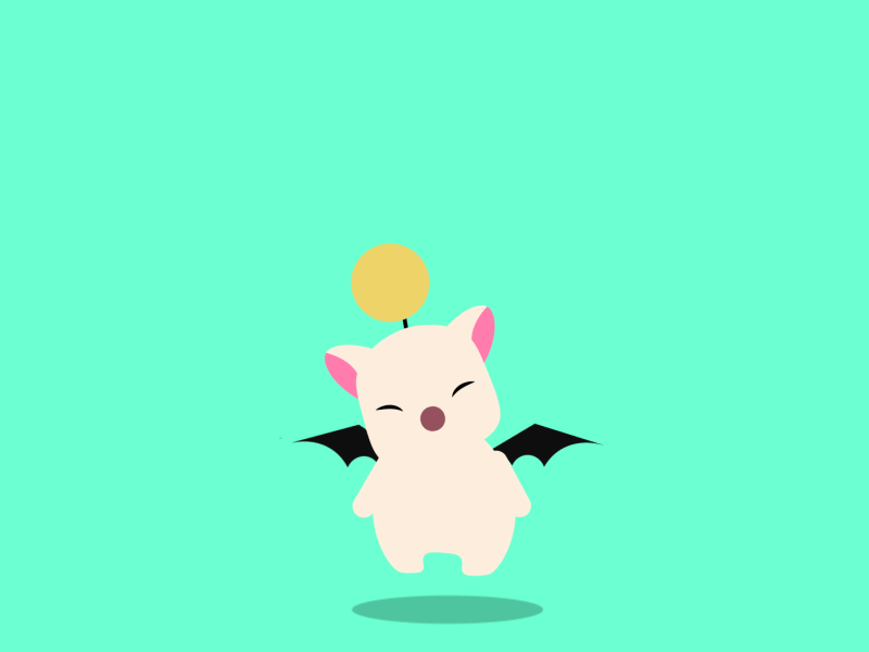 Day 6 - Moogle after effects animation animation 2d animation gif illustration illustrator moogle motion motion design motion graphic motion graphic design ui vector