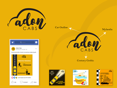 Adon Cabs | Logo Presentation brand design brand identity branding branding and identity branding design branding project design illustration logo logo design