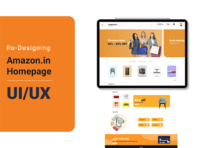 Re-designing Amazon.in website figma ui uiux ux we design
