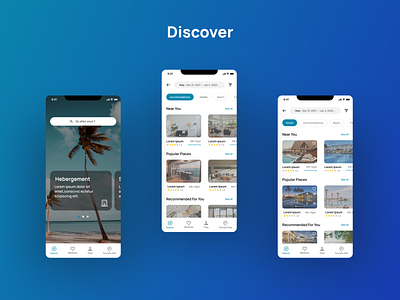 Booking App & Touristic Guide in Algeria app booking design mobile ui ux