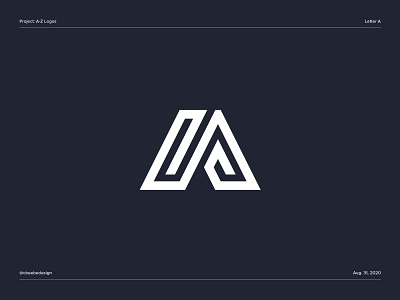 A-Z Logos: Letter A letter a lettermark logo logo design logodesign logomark minimalist logo monogram