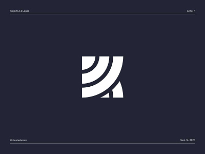 A-Z Logos: Letter K brand design branding k logo letter k letter k logo lettermark logo logo design logodesign logomark minimalist logo monogram