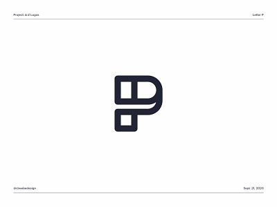 A-Z Logos: Letter P brand design branding letter p letter p logo lettermark logo logo design logodesign logomark minimalist logo monogram