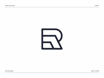 A-Z Logos: Letter R brand design branding letter r letter r logo lettermark logo logo design logodesign logomark minimalist logo monogram