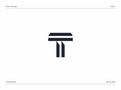 A-Z Logos: Letter T brand design branding letter t letter t logo lettermark logo logo design logodesign logomark minimalist logo monogram