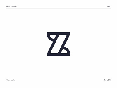 A-Z Logos: Letter Z alphabet logo brand design branding letter z letter z logo lettermark logo logo design logodesign logomark minimalist logo monogram