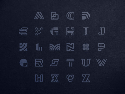 A-Z Logos: Final Collection a z logos alphabet logo brand design branding lettermark logo logo challenge logo design logodesign logomark minimalist logo monogram
