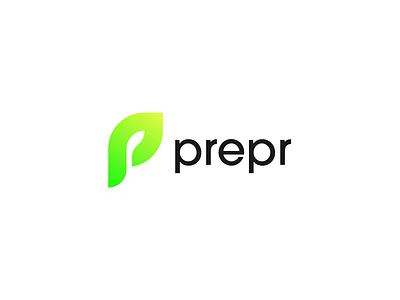 Prepr Logo app branding calorie tracker green health app logo logodesign