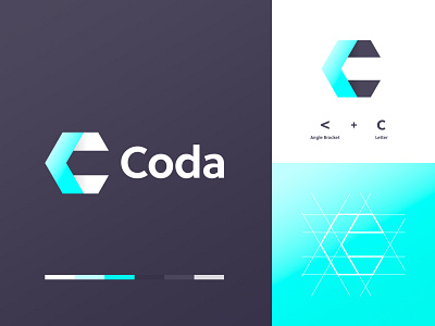 Coda – Logo Design brand brand design branding coding logo logodesign logodesigner logomark logotype monogram webdesign