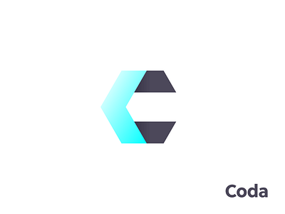 Coda – Logo abstract brand design branding c logo clean coding logo logo design logomark minimalist logo minimalistic logo modern monogram website