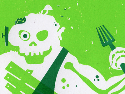 Silkscreen Zombie silkscreen vector illustration zombie