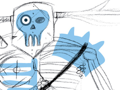 El Skeletor skeleton sketch zombie