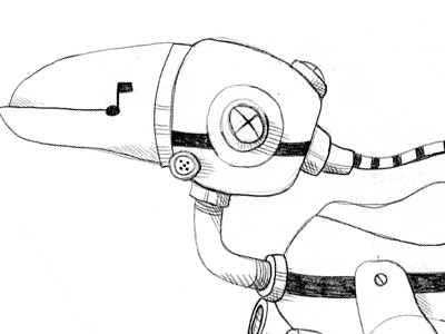 Robobird Sketch el designo robot sketch