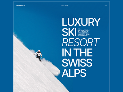 LUXURY SKI Website design grid main swiss ui