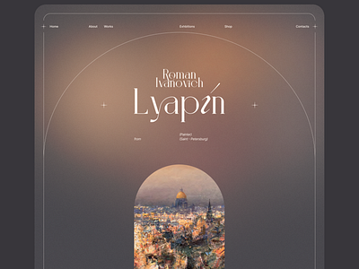 Lyapin Website art design grid main simple swiss ui