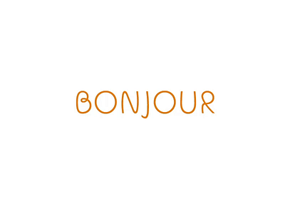 Bonjour Animation bonjour branding design illustration logo logotype sun sunny sunrise typography vector