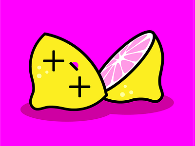 Lemon Chop emoji illustration illustrator lemon vector