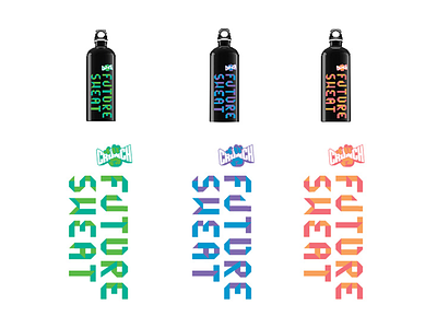 Water Bottle II fitness lettering merch type typography