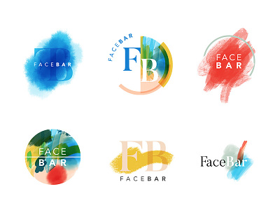 FaceBar Logos brand branding design first draft illustrator logo logos photoshop procreate