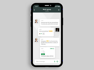 Direct messaging app daily challenge daily ui design direct messaging messaging app minimal mobile app ui ux