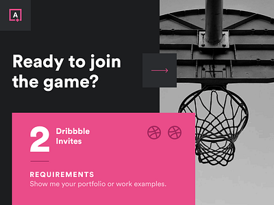 2 Dribbble Invitations